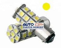FOCO LED 1034 2 FILAMENTOS PATAS DISPAREJAS COLOR AMARILLO SMD 5050 18 HYPERLED