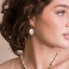 Aretes de Perla gris