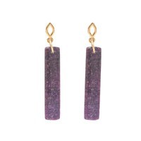 Aretes Lyv labradorita morada