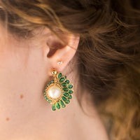 Aretes Abby verdes