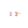 Arete mini Baguette Rosa