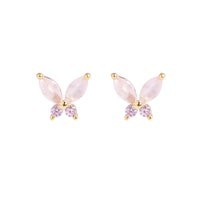 Arete Pink Butterfly