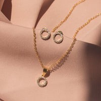 Círculo con zirconias Chapa
