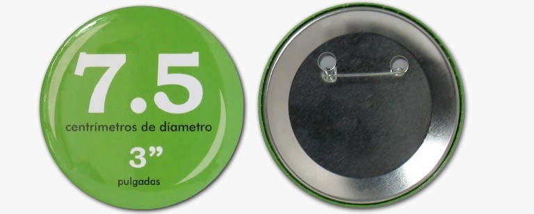 FOTOBOTON 7.5 CMS. REDONDO CON IMPRESION FULL COLO...