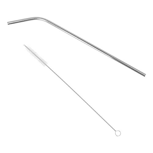POPOTE DE ACERO INOXIDABLE REUTILIZABLE (Incluye c...
