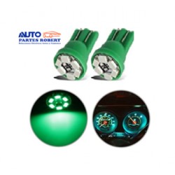 FOCO LED 158 VELA CON 7 LED COLOR VERDE JUEGO 2 PIEZAS OEM.