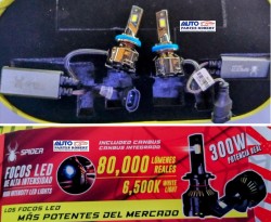 FOCO LED H11 SPIDER 80.000L 300W 6500K INCLUYE VELAS LED 158 CON CAMBUS LLAVERO Y GORRA DE REGALO OEM. EXTREMA ILUMINACION LED