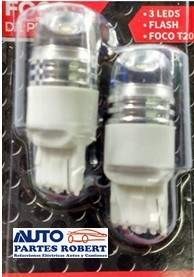 FOCO LED URVAN HONDA MAZDA 7440 1 FILAMENTO O FUNCION ESTROBO COLOR BLANCO JUEGO 2 PIEZAS