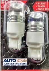 FOCO LED URVAN HONDA MAZDA 7440 1 FILAMENTO O FUNCION ESTROBO COLOR BLANCO JUEGO 2 PIEZAS