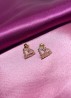 Aretes 35 corazon Zirconia