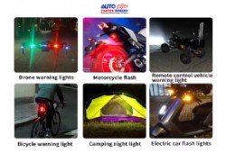 LUZ ESTROBO SEGURIDAD RECARGABLE IDEAL PARA BICICLETAS MOTOCICLETAS DRON EN TRES COLORES BLANCO ROJO VERDE FUNCION FIJA Y ESTROB