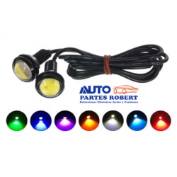 LUZ LED ESTROBO OJO AGUILA DOS COLORES AMBAR BLANCO OEM.