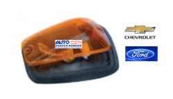 PLAFON CABINA CHEVROLET SILVERADO 1972-2005 PICK UP FORD COMPLETO CON BASE DE HULE COLOR AMBAR OEM. 36PCH
