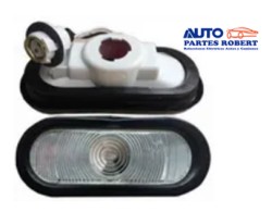 PLAFON LATERAL OVALADO AHULADO EMBUTIDO COLOR BLANCO OEM. UNIVERSAL 109