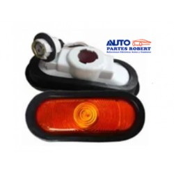 PLAFON LATERLA OVALADO AHULADO EMBUTIDO COLOR AMBAR OEM. UNIVERSAL 109