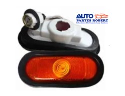 PLAFON LATERLA OVALADO AHULADO EMBUTIDO COLOR AMBAR OEM. UNIVERSAL 109