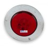 PLAFON LED REDONDO 2 COLOR ROJO CON GEL Y ESTROBO PARA ATORNILLAR 12 VOLTS Y 24 VOLTS OEM.
