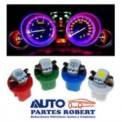 SOCKET TABLERO FOCO LED AZUL OEM. T5