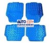 TAPETES HULE METALICO AZUL JUEGO 4 -PIEZAS OEM.