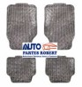 TAPETES HULE METALICO GRIS JUEGO 4 -PIEZAS OEM.
