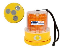 TORRETA LED AMBAR PORTATIL 6 VOLTS USA PILAS SAR6 GV780A 77913