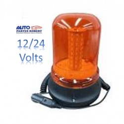 TORRETA MONTACARGAS AMBAR 12V 24V CON BASE DE IMAN OEM. IMAN LED