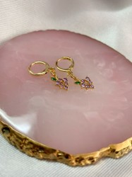 Arete uva Zirconia (1 pieza) #R14