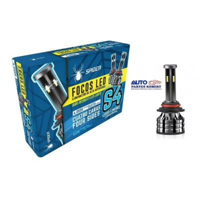 FOCO LED SPIDER 4 CARAS S4 17.000 LUMEN REALES LUZ BLANCA NATURAL 6000 K CON ILUMINACION DE ALTA INTENSIDAD OEM. SRH464 S4