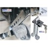 SEGURO ANTIRROBO PARA PEDAL UNIVERSAL CON CANDADO CROMADO OEM.