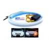 TIRA LED FLEXIBLE DE TIPO GEL COLOR BLANCO Y AMBAR MEDIDA 60 CM 2 PIEZAS OEM.