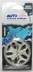 AROMATINZANTE RIN CROMADO AROMAS AUTO NUEVO COCO LAVANDA
