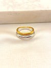Anillo Aros Bicolor Acero