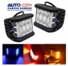 FARO LED BICOLOR RECTANGULAR ALTA ILUMINACION 12LED CREE 4500 LM IP67 PRECIO POR 1 UNA PIEZA