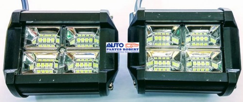 FARO LED DUALLY CON 12 LED SECCIONADOS MUY POTENTES DE ALTA ILUMINACION CON FUNCION FIJA Y ESTROBO EXCELENTE PARA USO RUDO FAL38