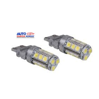 FOCO LED 3157 COLOR BLANCO 2 FILAMENTOS OEM.