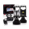 FOCO LED H4 CON LUPA 28.000 LUMENES CON CAMBUS LUZ EXTREMA JUEGO 2 PIEZAS OEM.