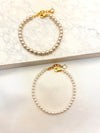 Pulsera Perlas Acero