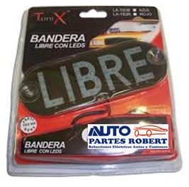 LETRERO LED PARA TAXI INDICACION DE LIBRE COLOR ROJO LA-T83R
