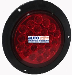 PLAFON LED REDONDO 4 PULGADAS PARA ATORNILLAR O REMACHAR 24 LED ROJO