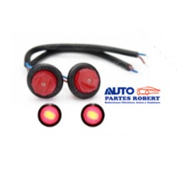 PLAFON LED OJO DE AGUILA COLOR ROJO 1 PIEZA TIPO GEL