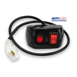 SWITCH DOBLE PARA MOTOCICLETA ON OFF Y PUSCH IDEAL PARA FAROS CON ESTROBO OEM. INT102