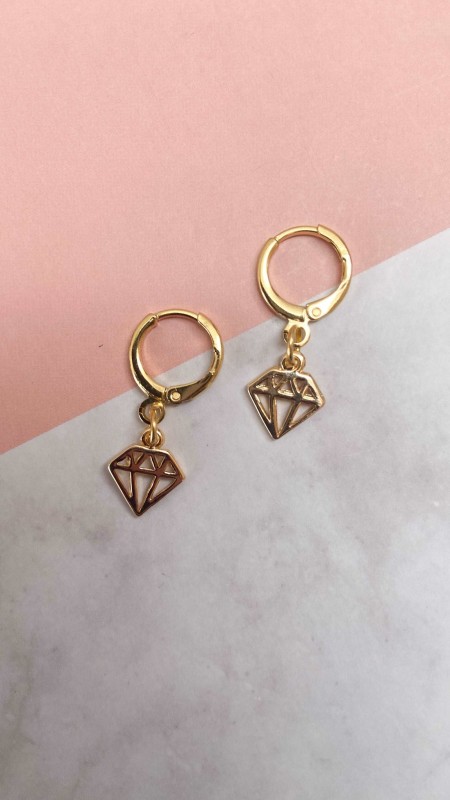 Arete diamante (1 pieza) F6