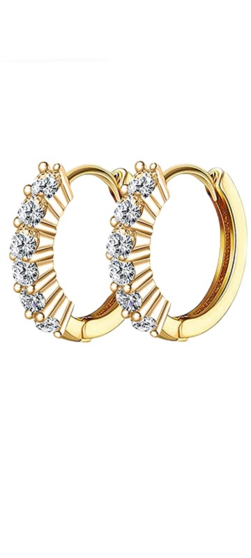 Aretes zirconia #10 cristal