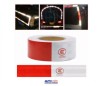 CINTA REFLEJANTE CCC PARA REMOLQUES Y CAJAS DE TRACTO CAMION TIRA 1 METRO ROJO Y BLANCO CALIDAD 3M ANCHO 5 CM OEM. CCC 0000352