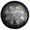 FARO LED REDONDO 9 LED TIPO REVERCERO CON DOBLE FUNCION FIJO Y ESTROBO 2000 LUMEN OEM.