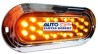 PLAFON LED OVALADO CON CROMO 24 LED VARIAS FUNCIONES AMBAR 4 CABLES