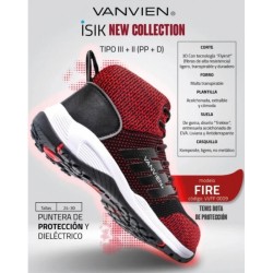 Tenis de Seguridad Dieléctricos Vanvien Fire VVFF 0009 1/2 148106
