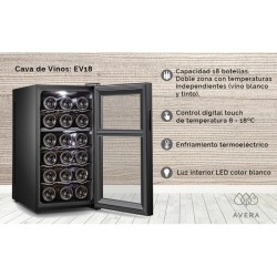 Cava de Vinos Avera EV18 para 18 Botellas 1/1 140059