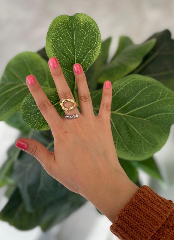 Anillo bicolor 124