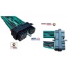 ARNES COMPUTADORA CAMIONES CON MOTOR DETROIT DIESEL SERIE 60 CON 30 TERMINALES LADO CABINA CON LA LETRA A DELPHI OEM.